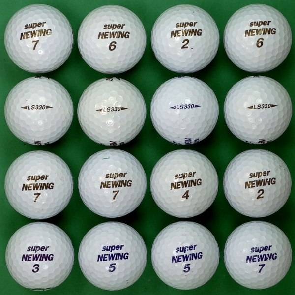 그린피플,브리지스톤 슈퍼 뉴윙 LS 330 화이트 3피스 B+급 로스트볼 16개