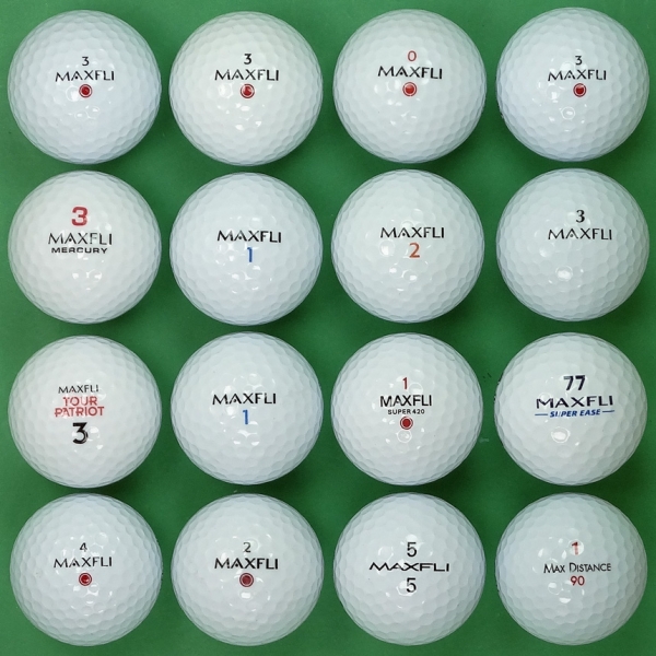 그린피플,던롭 맥스플라이 시리즈 혼합 2,3피스 A+급 로스트볼 16개