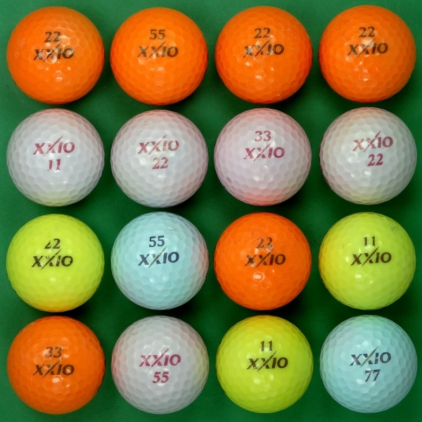 그린피플,던롭 젝시오 슈퍼 XD 컬러 3피스 B급 로스트볼 16개