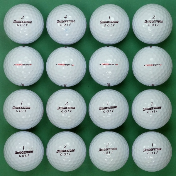그린피플,브리지스톤 TREO SOFT 2피스 A-급 로스트볼 16개