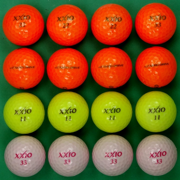 그린피플,던롭 젝시오 에어로 드라이버 컬러혼합 3피스 B급 로스트볼 16개