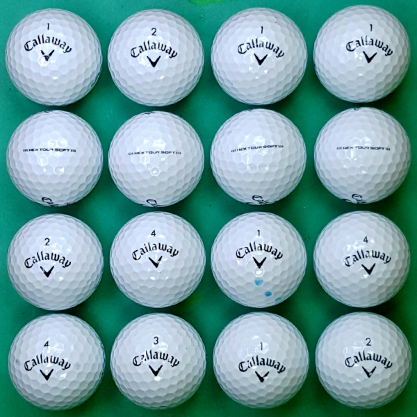 그린피플,캘러웨이 헥스투어 소프트 HEX TOUR SOFT 3피스 A급 로스트볼 16개