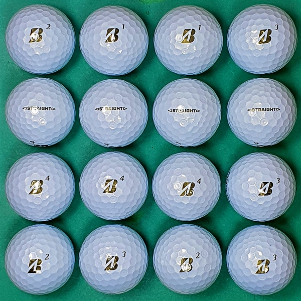 그린피플,브리지스톤 슈퍼 스트레이트 화이트 3피스 A급 로스트볼 16개