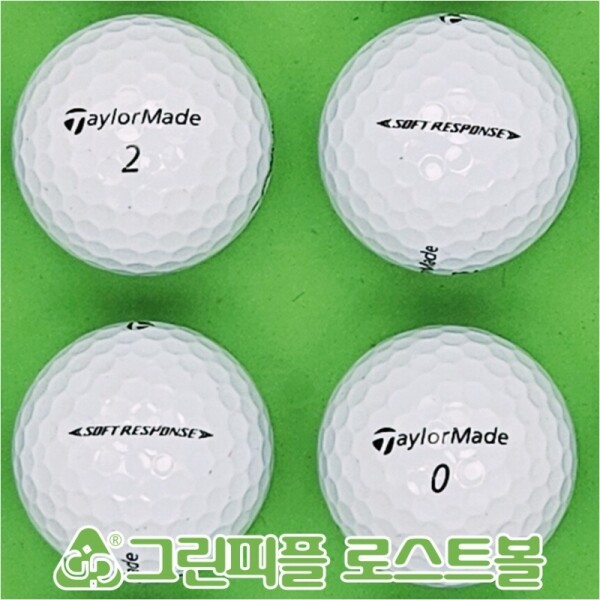 그린피플,테일러메이드 소프트 리스폰스 화이트 3피스 B+급 로스트볼 16개