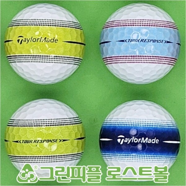 그린피플,테일러메이드 투어 리스폰스 스트라이프 3피스 B+급 로스트볼 16개