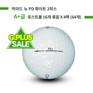 [G.PLUS] 빅야드 뉴 PD 2피스 A+급 로스트볼 64개(4팩)