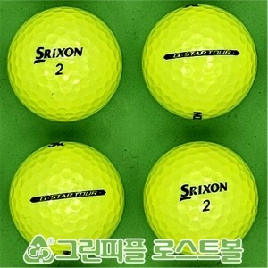 스릭슨 Q 스타 투어 옐로우 3피스 B+급 로스트볼 16개