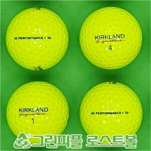 커클랜드 시그니처 퍼포먼스 옐로우 3피스 A-급 로스트볼 16개
