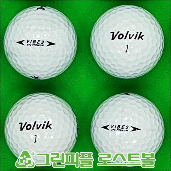 그린피플,볼빅 VIBE3 (바이브3) 화이트 3피스 B급 로스트볼 16개