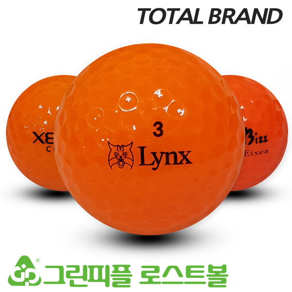 그린피플,[SALE] 토탈브랜드 형광 레드 2피스 B+급 로스트볼 32개(16개X2팩)