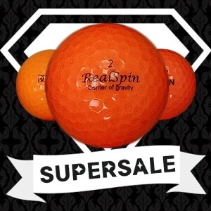 [SALE] 토탈브랜드 형광 레드 2피스 B+급 로스트볼 32개(16개X2팩)