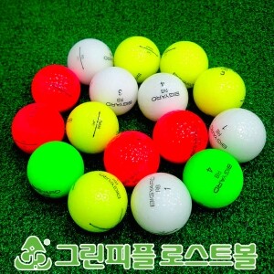 빅야드 RB 컬러혼합 2피스 A-급 로스트볼 16개