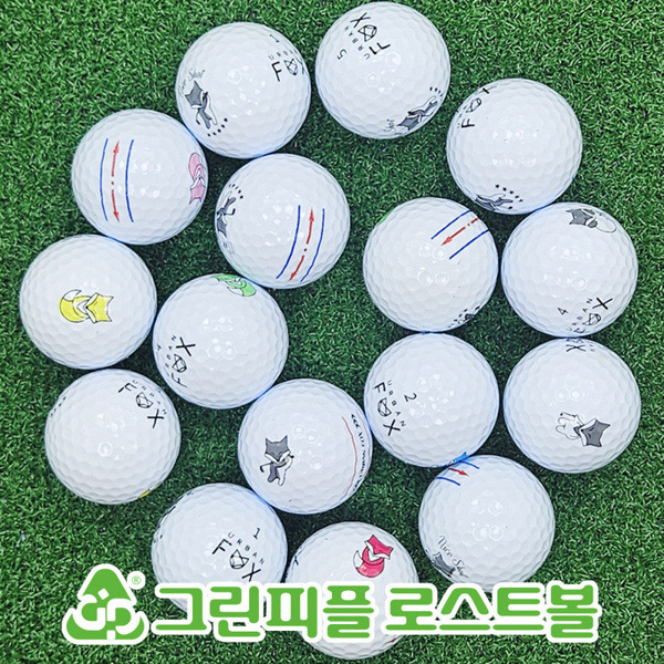 그린피플,어반폭스 트리플트랙 화이트 3피스 A-급 로스트볼 16개
