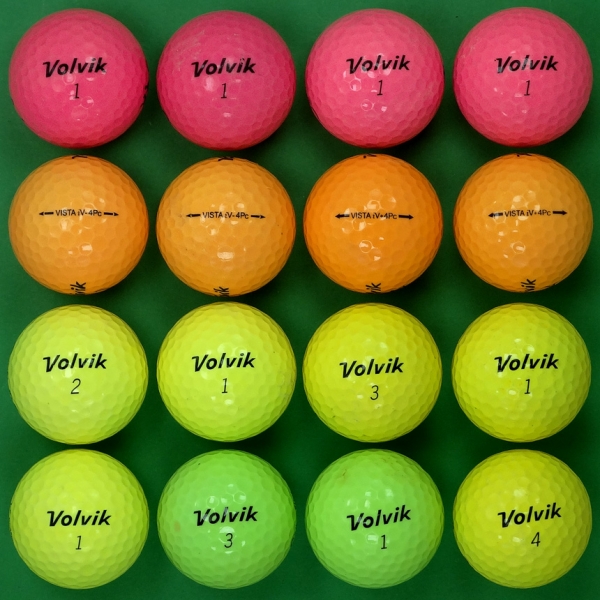 그린피플,볼빅 비스타 IV 컬러 혼합 4피스 B+급 로스트볼 16개