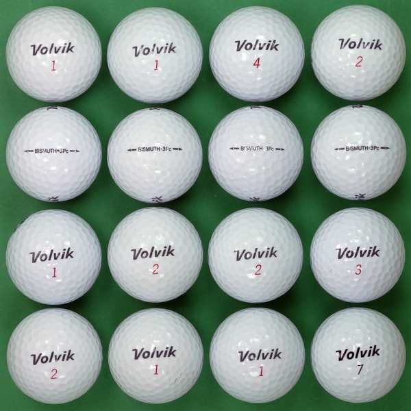 그린피플,볼빅 뉴 비스므스 3피스 A-급 로스트볼 16개