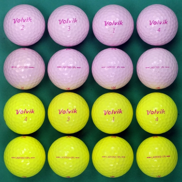 그린피플,볼빅 레이디 350 컬러혼합 3피스 A-급 로스트볼 16개