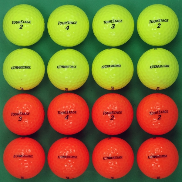 그린피플,투어스테이지 EXTRA 디스턴스 컬러혼합 2피스 A급 로스트볼 16개