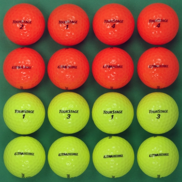 그린피플,투어스테이지 EXTRA 디스턴스 컬러혼합 2피스 A급 로스트볼 16개