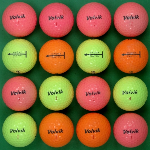 그린피플,볼빅 마그마 플러스 컬러혼합 3피스 B급 로스트볼 16개