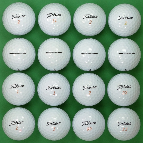 그린피플,타이틀리스트 벨로시티 2피스 A급 로스트볼 16개