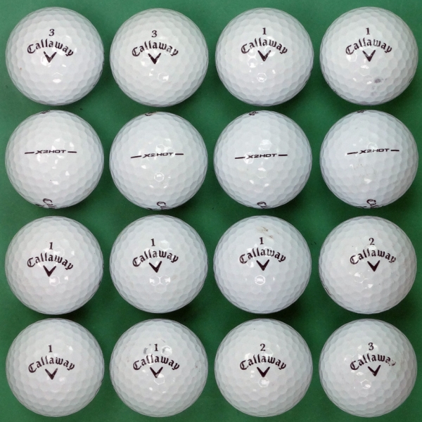 그린피플,캘러웨이 X2 HOT 3피스 B+급 로스트볼 16개