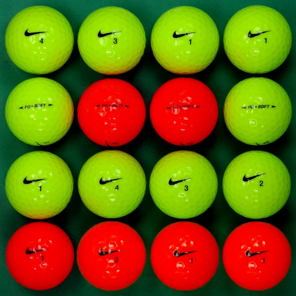 그린피플,나이키 뉴 PD 소프트 컬러혼합 2피스 B+급 로스트볼 16개